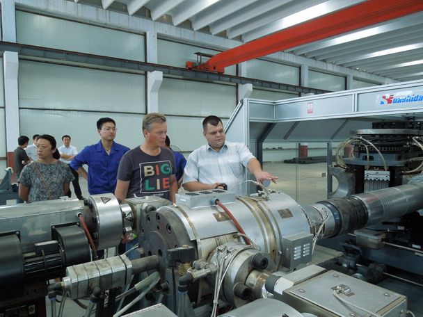 华仕达案例：俄罗斯双壁波纹管生产线