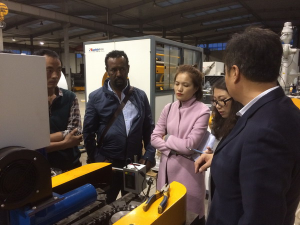 埃塞俄比亚客户也知道青岛华仕达 是中国知名单壁波纹管设备生产企业