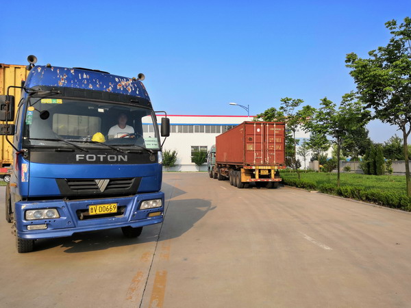 整整五个集装箱啊！华仕达 3PE钢管防腐设备向哈萨克斯坦出发