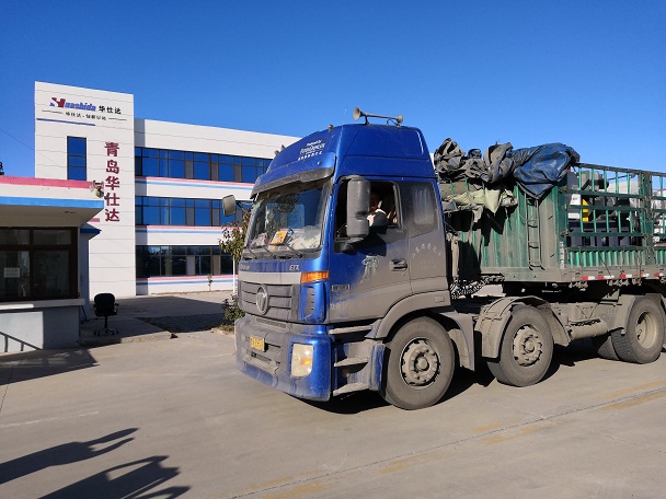 华仕达为潍坊客户生产的  橡塑发泡保温管设备发货了