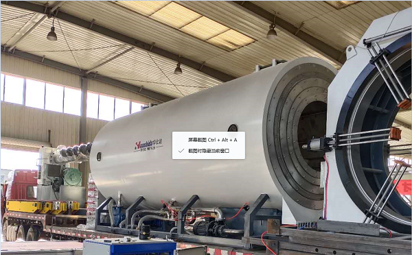 克服疫情困难华仕达向九鼎发保温管生产线