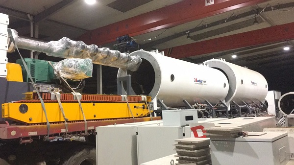 华鹏的保温管生产线华仕达发货了