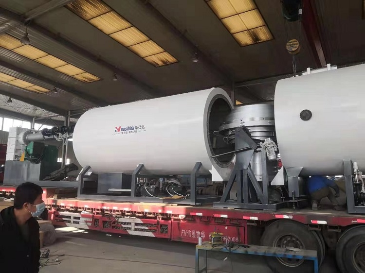 又一条1680型保温管生产线由华仕达发往河北海润