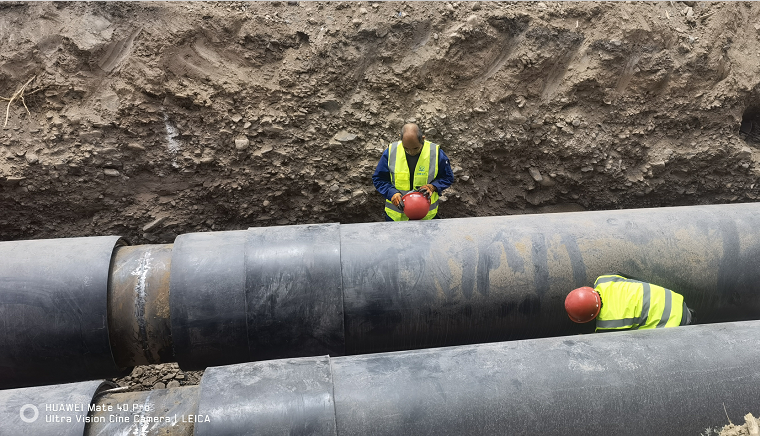 华仕达无缝热熔套在西部重大管道工程上得到应用