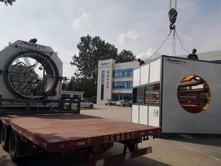 华仕达又一条1680保温管生产线发送天和