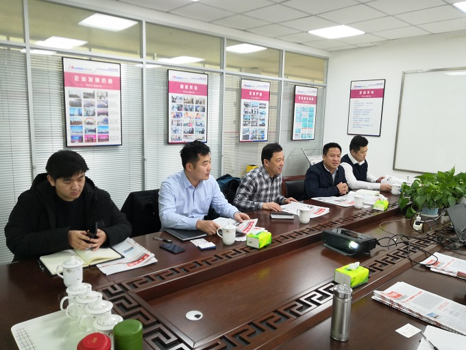 城阳金融局就现代服务业产业链建设到华仕达调研