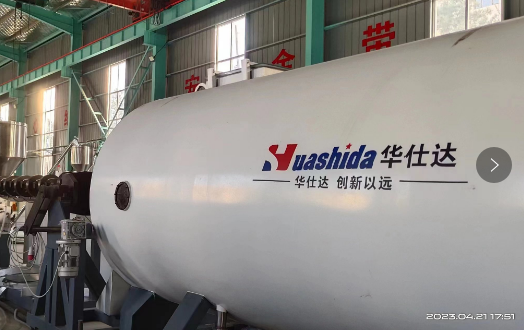华仕达2000型保温管设备在辽宁建平试车并投产